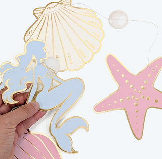 Mermaid Banner Under The Sea Birthday Party (2 Pcs)