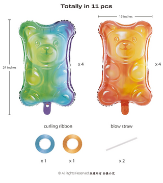 Candy Balloons Party Decorations (Pack of 8)
