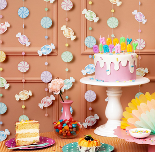 Candy Lollipop Hanging Decor Garlands (6 Pcs)