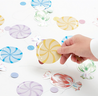 Candy Lollipop Hanging Decor Garlands (6 Pcs)