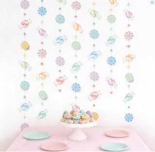 Candy Lollipop Hanging Decor Garlands (6 Pcs)