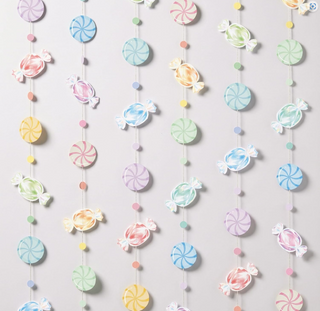 Candy Lollipop Hanging Decor Garlands (6 Pcs)