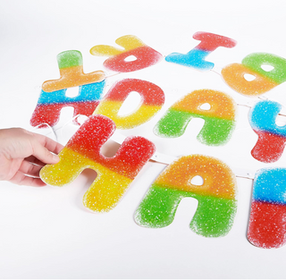 Candyland Happy Birthday Themed Garlands (2 pcs)