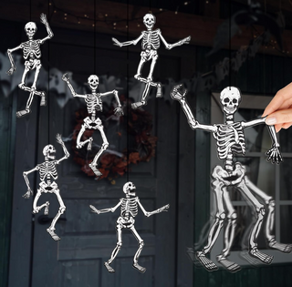 Monster Bash Spooky Dancing Skeleton Garland (7 Pcs - 15 Inch)