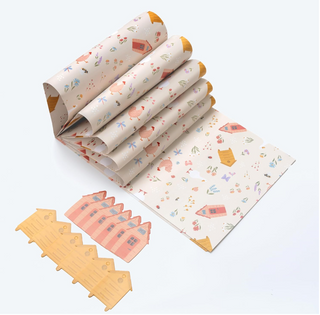 Garden Party with Animals and Critters Wrapping Paper (12 Sheets)