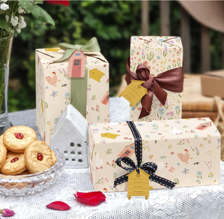 Garden Party with Animals and Critters Wrapping Paper (12 Sheets)