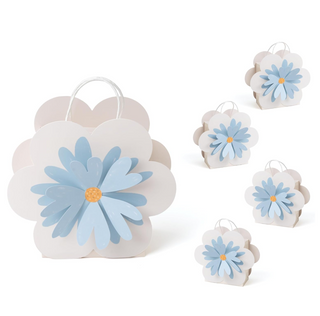 Garden Party Blue Flower Gift Bag (4 Pcs)