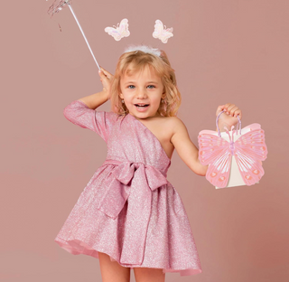 Woodland Fairy Garden Party Pink Butterfly Shaped Gift Bag (8 Pcs)
