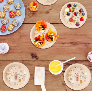Woodland Themed Gardan Party Paper Plates (24 Pcs)