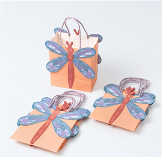 Garden Party Dragonfly Shaped Gift Bag (8 Pcs)