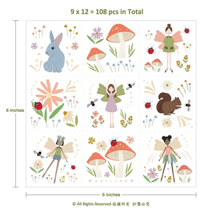 Woodland Fairy Temporary Tattoo (108pcs)
