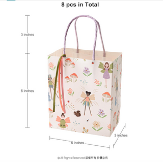 Woodland Fairy Gift Bag with Ribbon (8pcs)