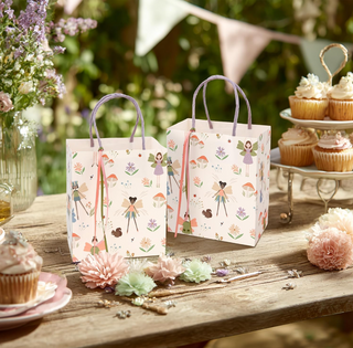 Woodland Fairy Gift Bag with Ribbon (8pcs)