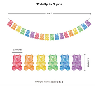 Gummy Bear Banner (Pack of 3)