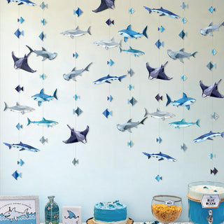 Shark Party Garland (6 Pcs)