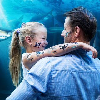 Shark Temporary Tattoos (Pack of 108 Pcs)