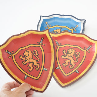 Shield Shape Paper Plates (24 Pcs)