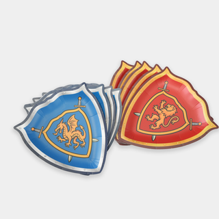 Shield Shape Paper Plates (48 Pcs)