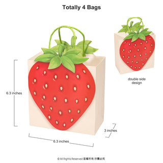 Strawberry Gift Bags (4 pcs)