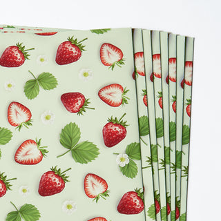 Strawberry Wrapping Paper 12pcs