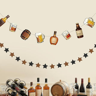 Aged to Perfection whiskey party banner for milestone birthday decorations for men whiskey party banner adult party decorations