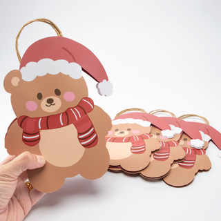 Winter Bear Gift Bag for Christmas Party Favos (8pcs)