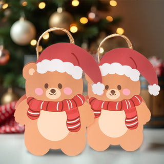 Winter Bear Gift Bag for Christmas Party Favos (8pcs)