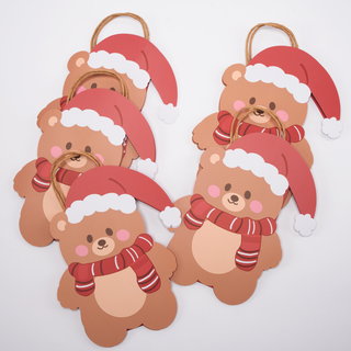 Winter Bear Gift Bag for Christmas Party Decorations (4pcs)