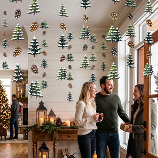 Winter Wonderland Pine Tree Garland (6pcs)