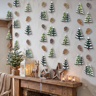 Winter Wonderland Pine Tree Garland (6pcs)