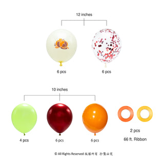 Fall Balloons Set for Thanksgiving Decorations (28 pcs)