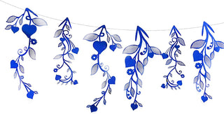 Leaf Vine Garland in Royal Blue (24pcs) 7