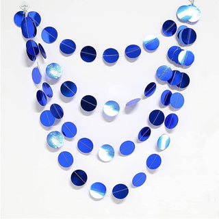 Royal Blue Circle Dots Garland (52ft) 3