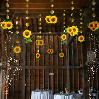 Sunflower Garlands Backdrop (12pcs) 4