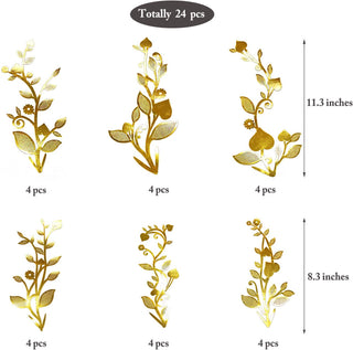 Gold Vine Garland Leaf Backdrop (24pcs) 7