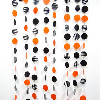 Halloween Garlands in Glitter Black Orange (52ft) 5