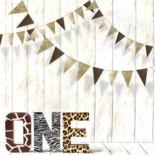 Leopard Rosette Bunting Flag Banners Set (4pcs) 3