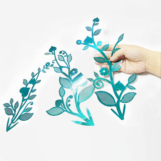 Leaf Vine Garland in Teal (24pcs) 5